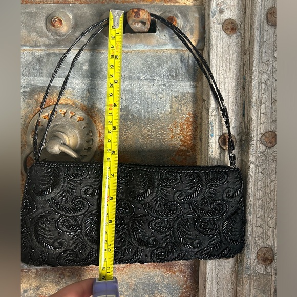 Vintage beaded evening shoulder bag - Picture 3 of 4